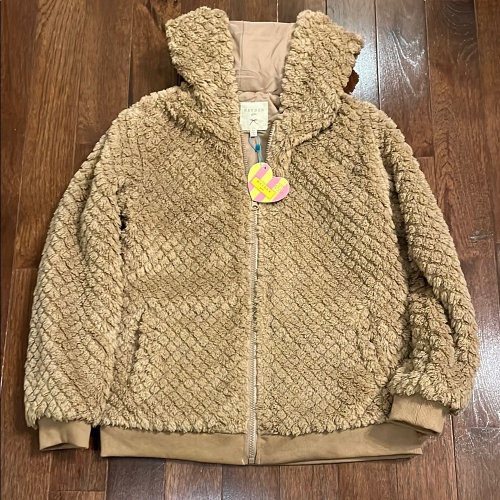 Hayden Kids Tan Sherpa Jacket